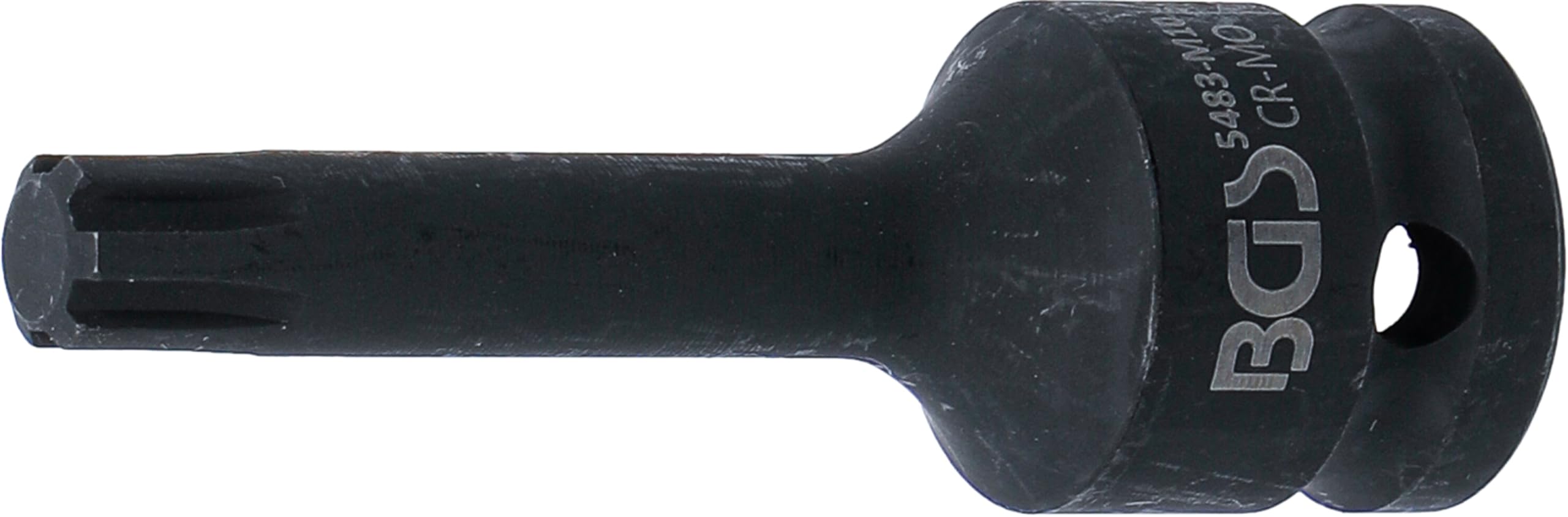 BGS 5483-M10 | Impact Bit Socket | length 75 mm | 12.5 mm (1/2") Drive | Spline (for RIBE) M10