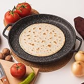 Comal Pan Tawa for Para Tortilla Comales Dosa Crepe Pancake Roti Griddle Cooking Cooker Warmer Maker Mexican Indian Nonstick Skillet Grill Frying Cookware Stove Top Stovetop Non Stick Indian