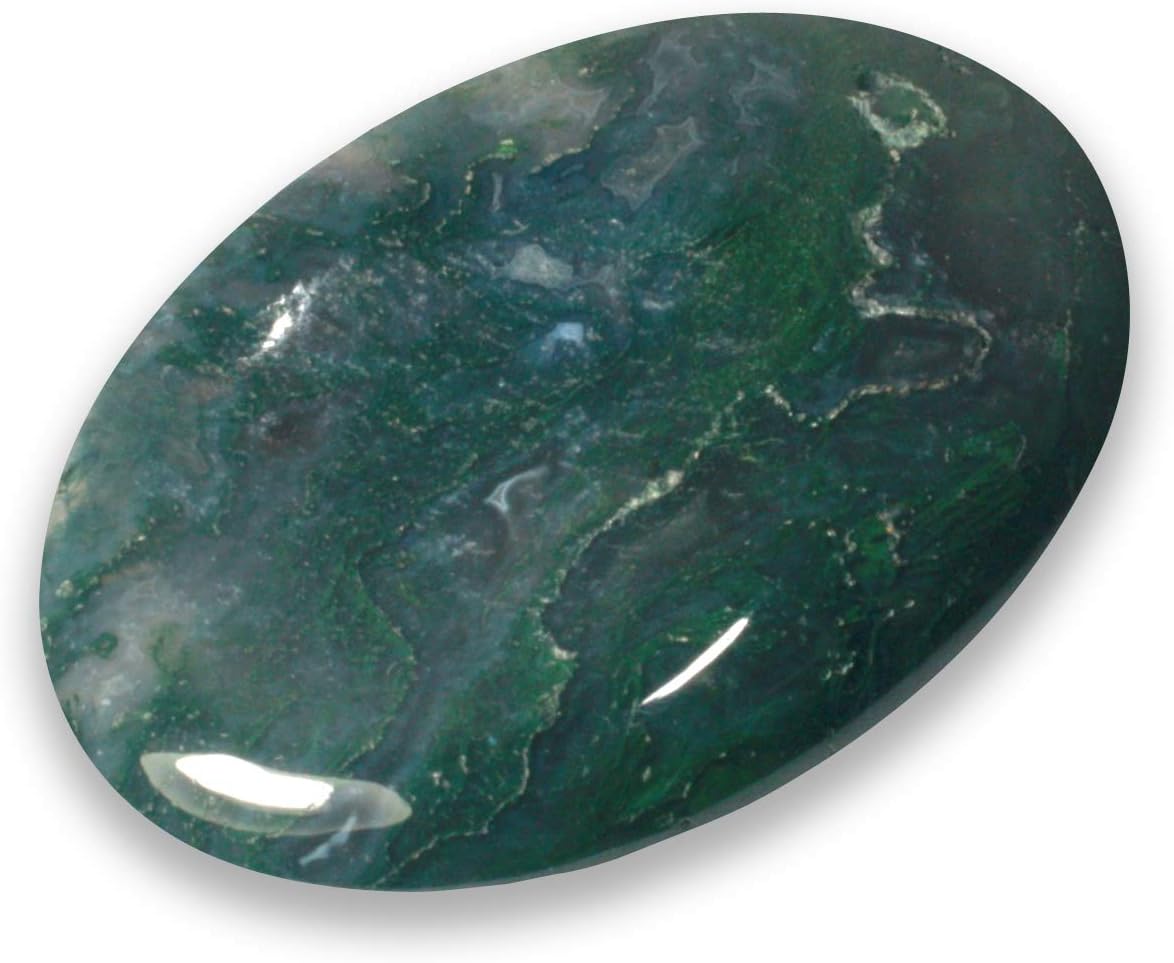 CrystalAge Moss Agate Thumb Stone 