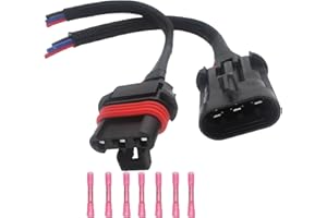 Micarun Set 3 Wires ATV Stator Connector Wiring Harness Pigtail Plug Kit Fit for Polaris RZR Ranger UTV ATV Replace OE# 4014406 4014839 4014029 4013990 4015292 4014406 4013970