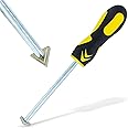 ABN Carbide Tip Grout Removal Hand Tool, Soft Grip & Reversible Triangle Blade for Detail Work