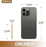 OWLKELA 100Pcs Mini 2.5in Lolly Sticks Wooden Popsicle Craft Sticks view 2