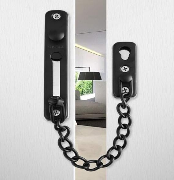 Stainless Steel Chain Lock Guard Door Stopper Child Safety Lock, can be