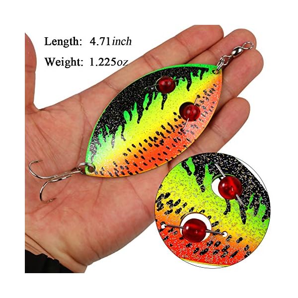 YONGZHI-589inch-Metal-Fishing-Spoons-LuresSaltwater-Hard-Spinners-Casting-Sinking-Lures-for-Northern-Pike-Salmon-Walleye-and-Largemouth-BassPack-of-4