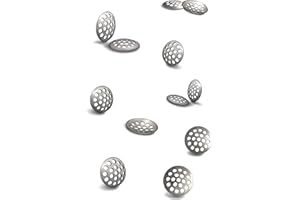 UP IN SMOKE PIPE SCREENS 10 Premium Curved 304 Stainless Steel Concave Pipe Screens (.472" (12 mm) - 10 Pack)