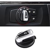 Jaronx for BMW Headlight Switch Knob for 1'E81 E82 E88, 3' E90 E91,X1 E84 | Upgraded Head Light Knob Button, Headlampe Switch Control Headlights Button Replacement
