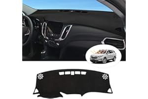Cartist Dashboard Cover Mat for 2018-2022 2023 2024 Chevy/Chevrolet Equinox Accessories Dash Cover Flannel Dash Mat Sunshade Glare UV Rays Protector