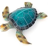 Decoronix Resin Sea Turtle Decorative Statue - 16x15 Inch Tropical Wall and Garden Art -Ocean-Themed D&eacute;cor for Home - Beach House - Coastal - Marine Enthusiasts