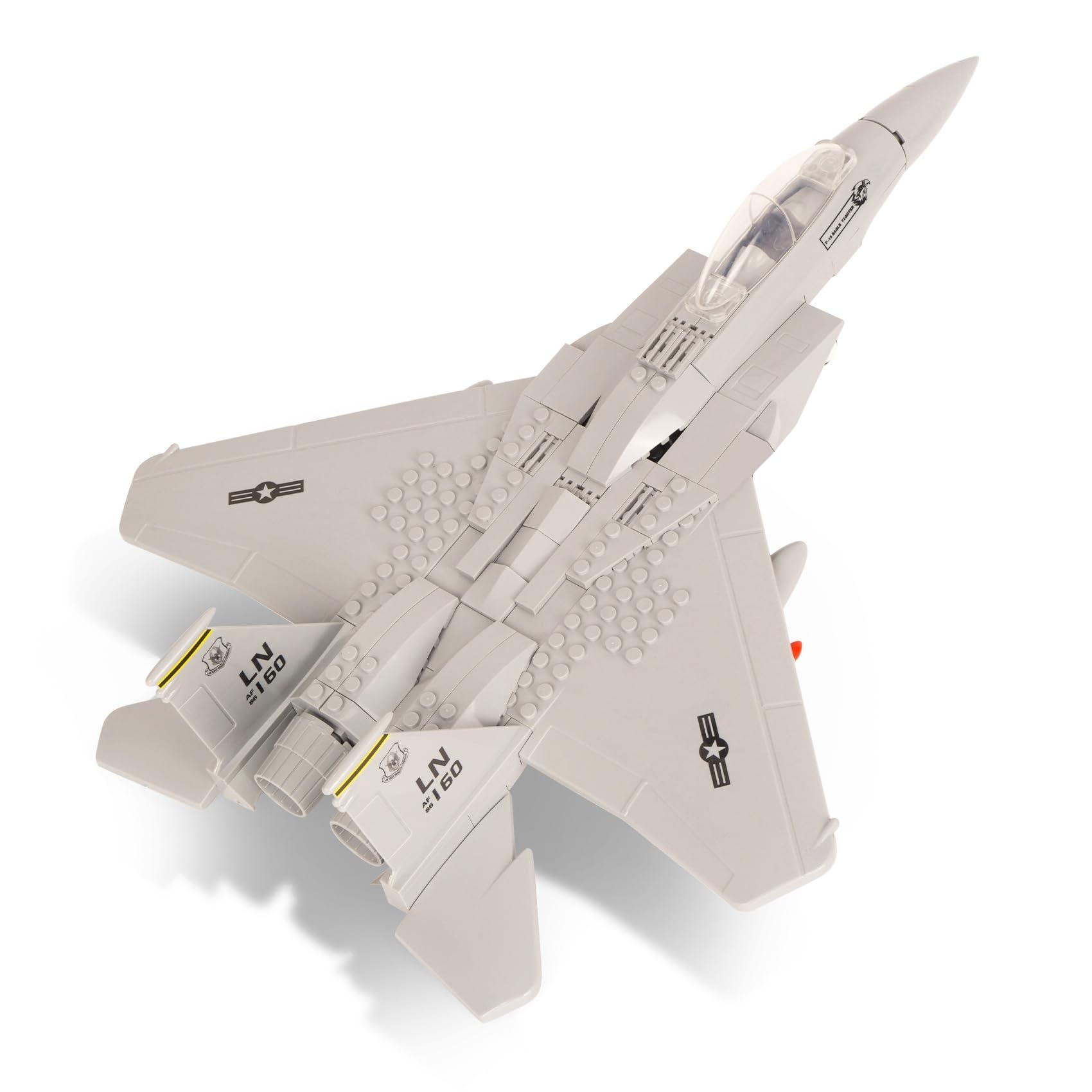 Oichy Aircraft Building Block Set STEM F15 Eagle Jet Building Toys Set Airplane Model for Aircraft Collector Plane Toy for Kid and Adults (262pcs)