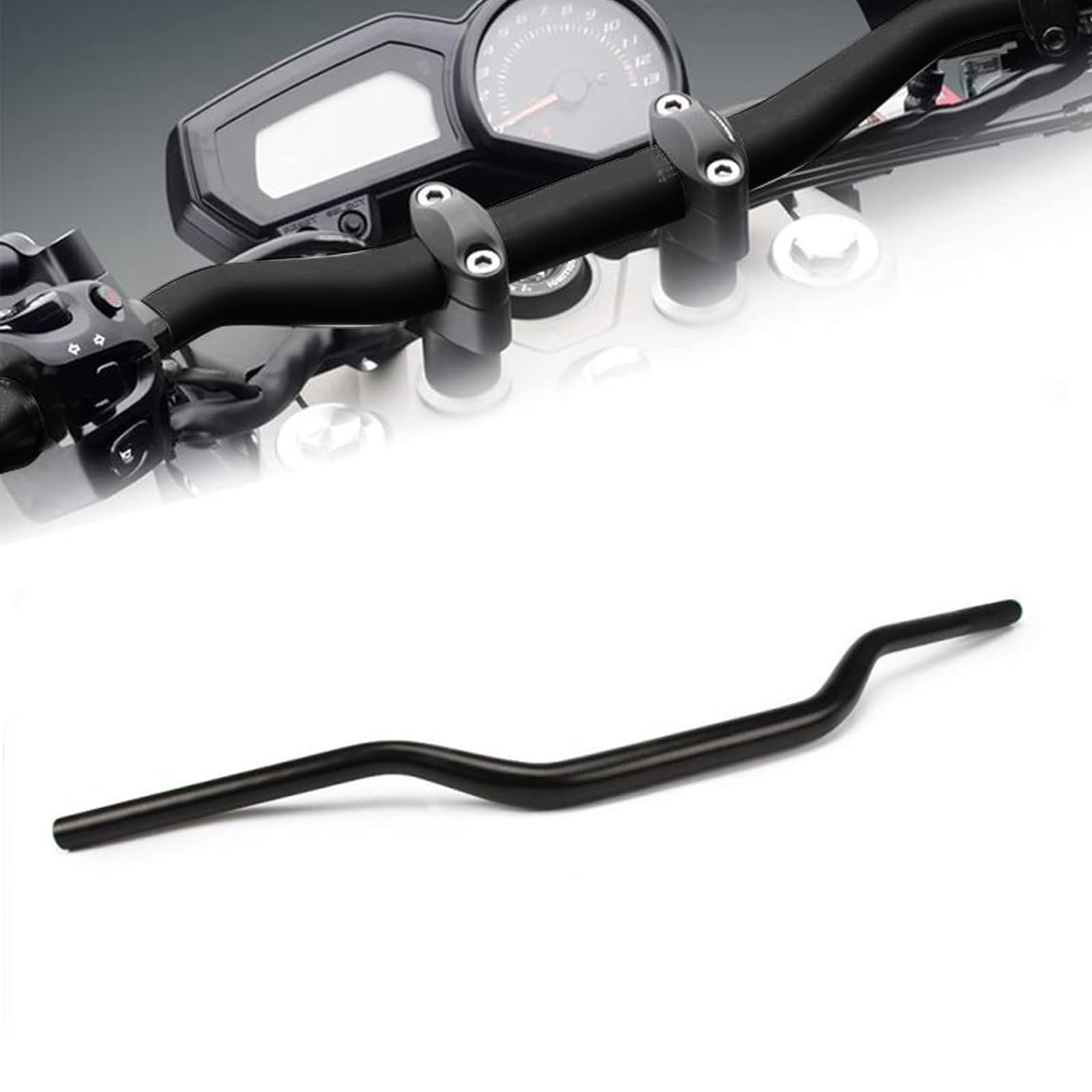 1 1/8" 28mm Motorcycle Handle bars Handle Tubes For CRF CR YZ WR KX KLX RM RMZ RMX DRZ - Black