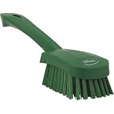 Vikan 41922 Brush,Washing,Stiff,10",PP/PBT,Green