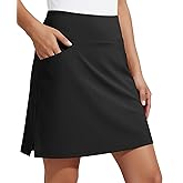 COOrun Women's Skorts Athletic Skirts with Pockets Knee Length Built-in Shorts Casual Skirt for Golf Tennis Workout (XS-3XL)