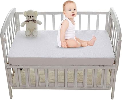 Protege Matelas Bebe Enfant Impermeable Coton Protecteur De Matelas Absorption D Humidite Drap Housse Alese Antibacterien Anti Acarien Anti Moisissure 1 X 60cm Amazon Fr Bebes Puericulture