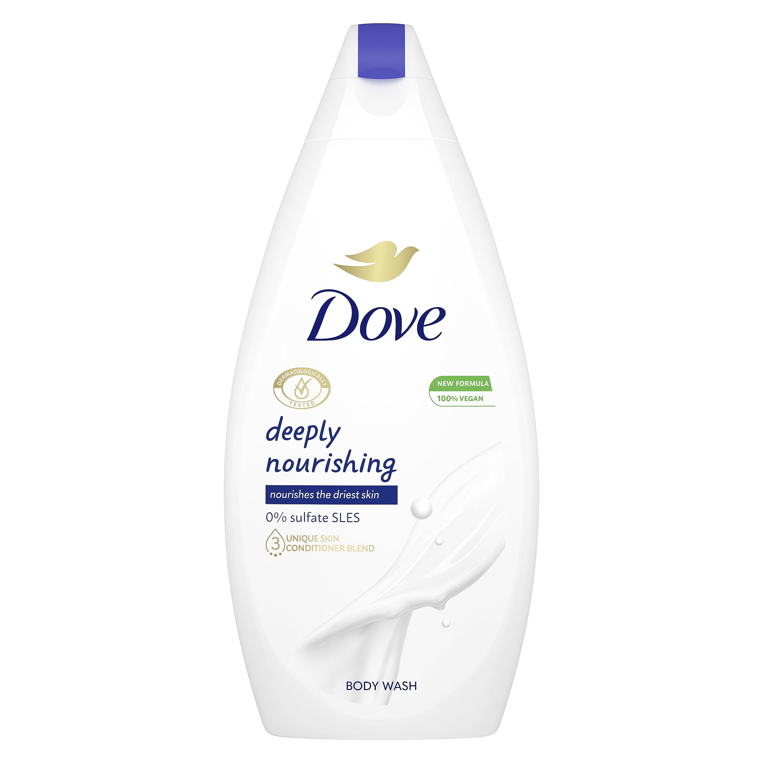 Dove Deeply Nourishing Body Wash Microbiome-Gentle body cleanser for softer, smoother skin after one shower 450 ml