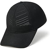 BOTVELA Structured Baseball Cap for Men Women Adjustable Performance Laser Cut Hat