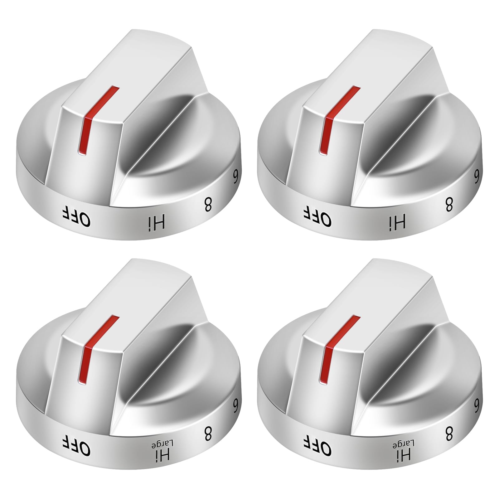 Photo 1 of ???? ???????? 4 PACK DG94-03500A/Z OEM Stove Knob Replacement Replaces DG94-03500A DG94-03500U DG94-03500W Electric Gas Range Knobs Fit for Sam-sung NX60T8111SS NX60T8311SS NX60T8711SS
