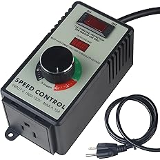 Versatile AC Motor Speed Controller - 100V-120V, 15A Max - Electric Fan Speed Regulator with Overload Protection, Electronic