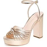Loeffler Randall Women's Rivka Leather Knot Platform Sandals