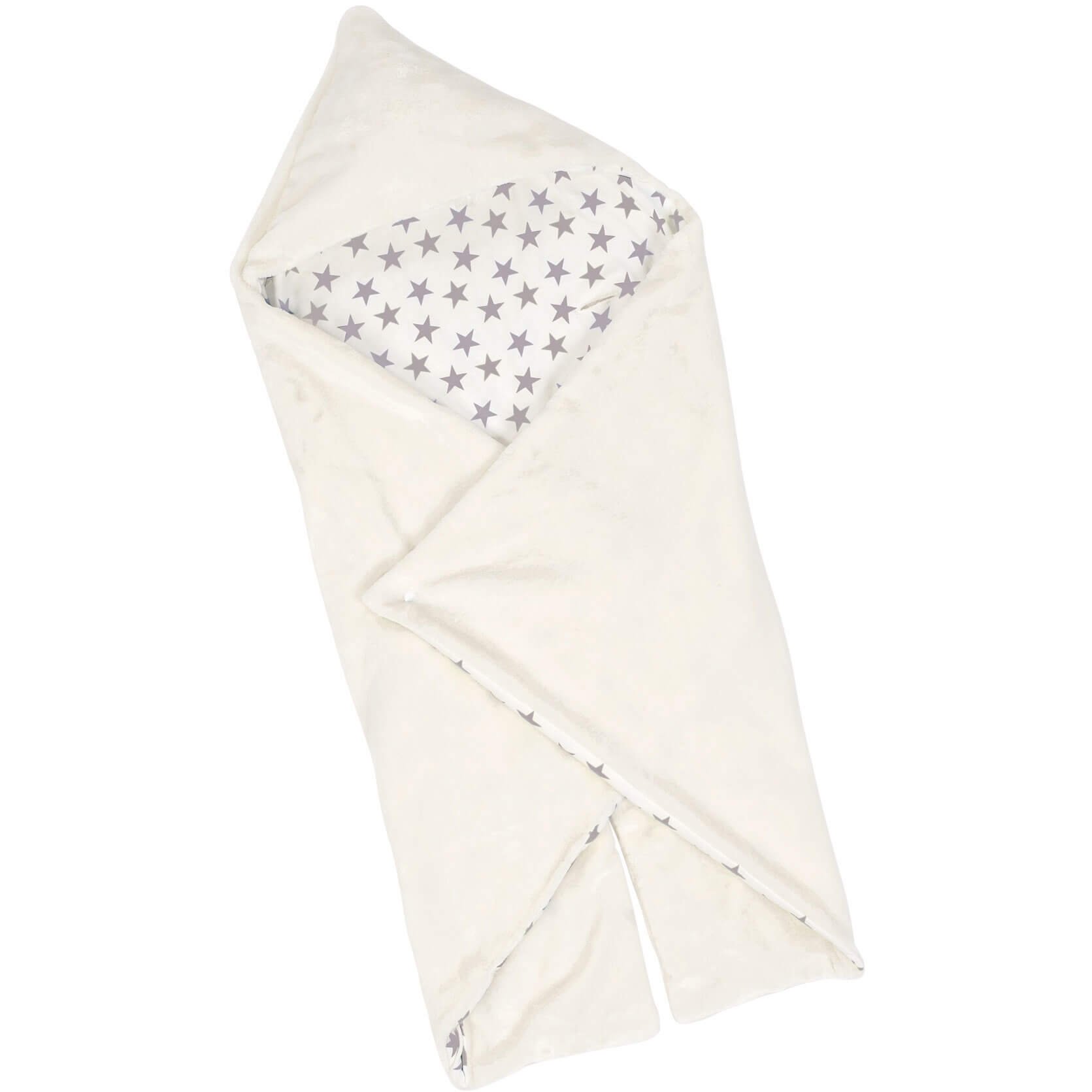 BabyCalin BBC634802 Wickeldecke mit Getrennten Beinen, Ecru/Sterne, Mehrfarbig, 1 Stück