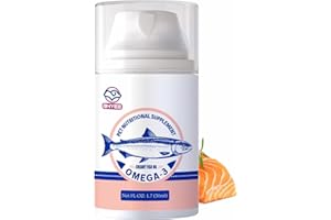 BNYEE Wild Salmon Fish Oil for Small Dogs & Cats -3X Omega 3 Skin & Coat Support - Concentrated Emulsified Food Supplement for Pets - Natural EPA + DHA Fatty Acids for Joint Function, Immune & Heart Health
