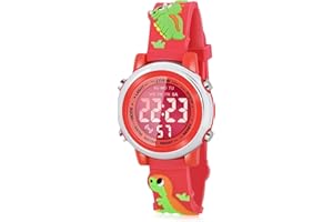 Viposoon Kids Watches with Waterproof Alarm - Dinosaur Gifts for Boys Girls Age 3-10
