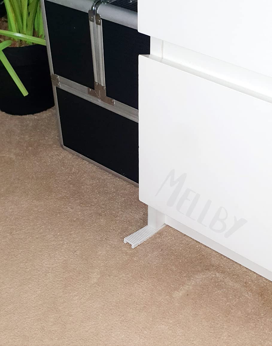 (Pack of 25) (White) Furniture Levelers Alignment Shim Wedge Strips Customizable Rated Break Plastic Fence Panel Noise STOPPERS Stops RATTLING & Banging in The Wind