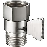 Angle Simple Water Flow Control Valve, Brass Shut Off Valve for Dual Shower Faucet, RV Shower Head with Hose Flow Restrictor,
