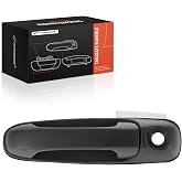 A-Premium Tailgate Handle w/Keyhole Compatible with Jeep | for Liberty 2002 2003 2004 2005, Textured Black, Replace# 5102500AA, 55360331AB