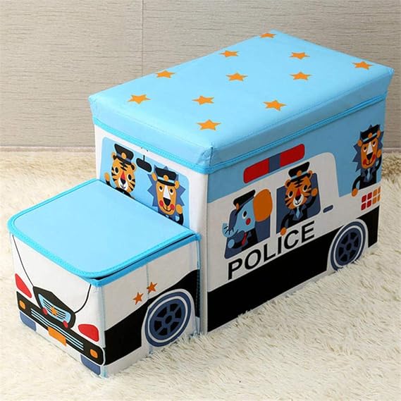 Y-fodoro Organizador de Juguetes con Forma de autobús, Cesta de