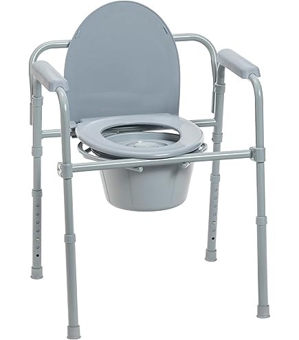 SVOPES Commode Chair, Bedside Commode With Wider Toilet Seat, 7-Level Adjustable Height 5.8L - View #6