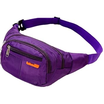 NKns Bolsillo De Tela Impermeable De Nylon Cifrado Morado Mochila ...