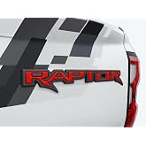 Raptor Tailgate Emblem Inserts - Compatible with 2024-2026 Ford Ranger Raptor