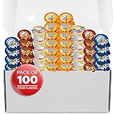 Coffee Creamer Singles Variety Pack (100 Count) - 4 Flavor Assortment: French Vanilla, Hazelnut, Caramel Macchiato & Half and