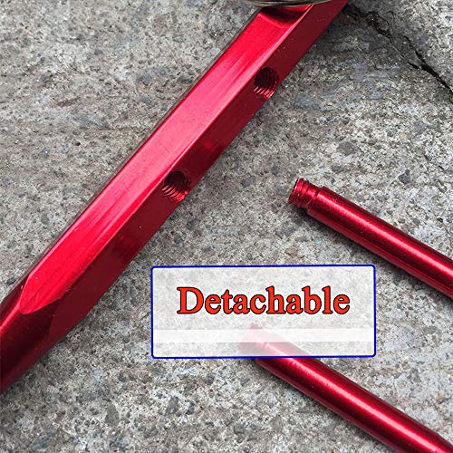 Kaiyuan Dynasty Self Defense Red & Blue Key Chain Weapons Tactiacl Tool Aluminum Safe Chain with Detachable Holder 2PC - Thumbnail 5
