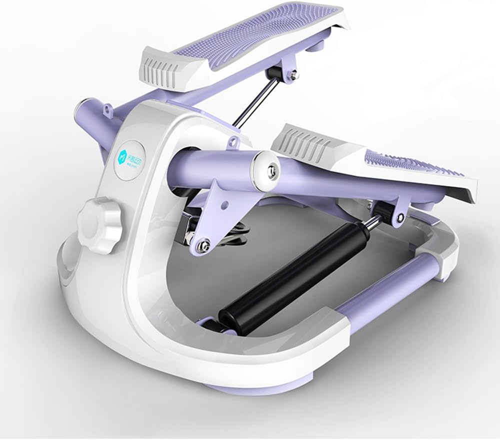 Stexh Stepper with Power Ropes Stepper Step Home Mute Weight Loss Machine in situ Mountaineering Machine Multi Function Device Mini Pedal Machine Slim Legs Up Down Fitness Stepper with Multi-Function Display