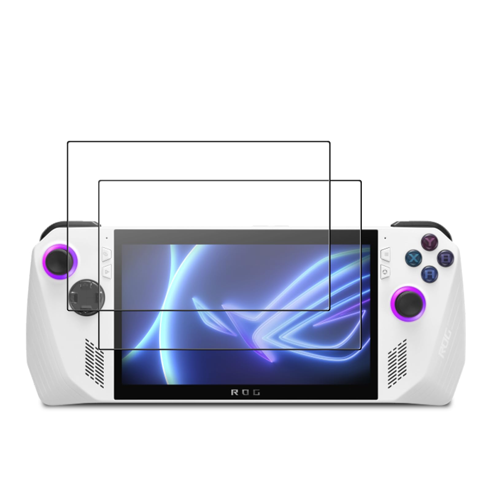 NicMool 2 Pieces Screen Protector for Asus ROG Ally X, 9H Hardness Tempered Glass Film [Anti-Scratch] [Bubble Free] Screen Protector for Asus ROG Ally X