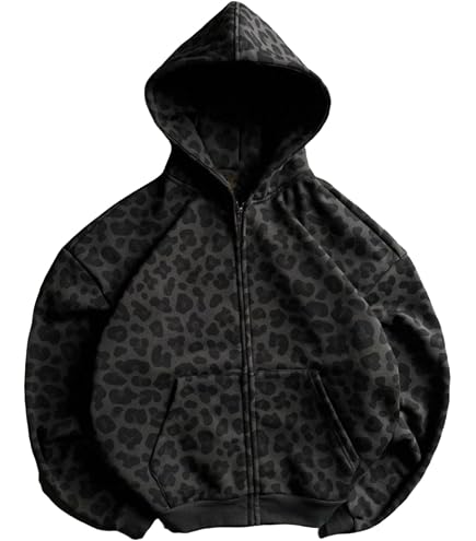 Flixxo Fairy Grunge Patchwork Star Zip Up Hoodie Y2K Oversized