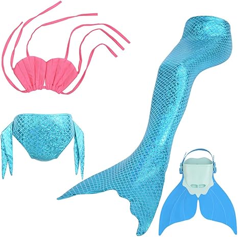 colas de sirena para niñas amazon