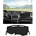 Autorder Dashboard Cover Mat for Dodge Grand Caravan 2011-2020 /Chrysler Town Country 2011-2016 Accessories Dash Cover Flannel Dash Mat Sunshade Glare UV Rays Protector