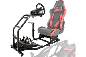 GENERIC Anman Racing Simulator Mount fit for PC PS4 XBOX ONE Racing Wheel Stand Video Game for Logitech G25/27 G29 G920/923 Fanatec Thrustmaster T500RS T300RS, NOT Include Wheel Shifter Pedals