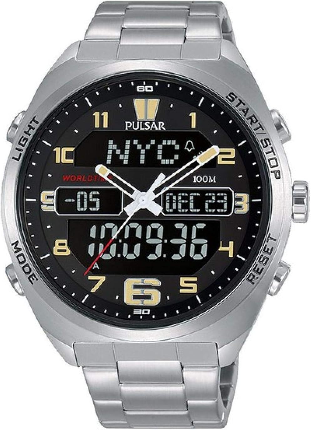 mens pulsar digital watch