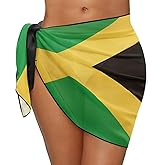 JEOCODY Womens Swimwear Chiffon Cover Up Beach Sarong Pareo Bikini Swimsuit Wrap