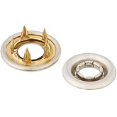 Dritz 125-S-65 Decorative Circle Snap Fasteners, 12mm, 12-Count