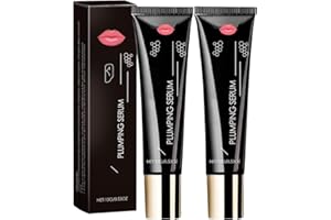 KUNMAN Plumpify Plumping Serum Oil, Lip Boosting Serum, Hydrating & Nourishing Moisturizing Lips Oil for Dry Lips, Reduce Fine, Non-Sticky, Increase Lips Elasticity, Reduce Fine (2 pcs)