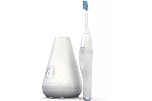 Tao Clean UV Sanitizing Sonic Toothbrush and Cleaning Station, Electric Toothbrush, Dual Speed Setting, White