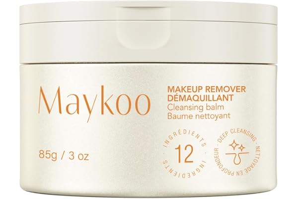 MAYKOO Makeup Remover Cleansing Balm, Hydrating & Deep Cleansing Makeup Remover Balm, Gentle Make-up Cleansing Balm to Melt M