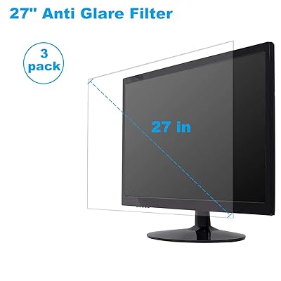 Anti Glare Monitor Screen Protector Design for Diagonal 27 Inch 16:9 Dell, HP, Acer, ViewSonic, ASUS, Aoc, Samsung, Sceptre, LG Widescreen Monitor (597mm x 336mm)