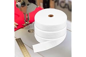 3 Rolls Polyester Cotton Batting Strips - Flexible Quilt Batting for Jelly Roll, Throw, Braided Rugs