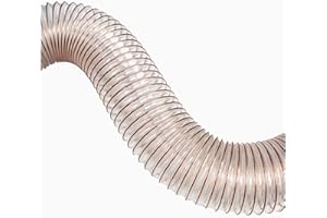 COYOUCO PU Dust Collection Hose, 70Mm Inner Diameter, 1M Length, Flexible Transparent Vacuum Hose for Industrial Dust Extract