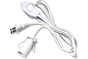 Salt Lamp Cord with Dimmer Control, Betus [Original Replacement] Power Cord with Dim Switch & Clip for All Himalayan Crystal 